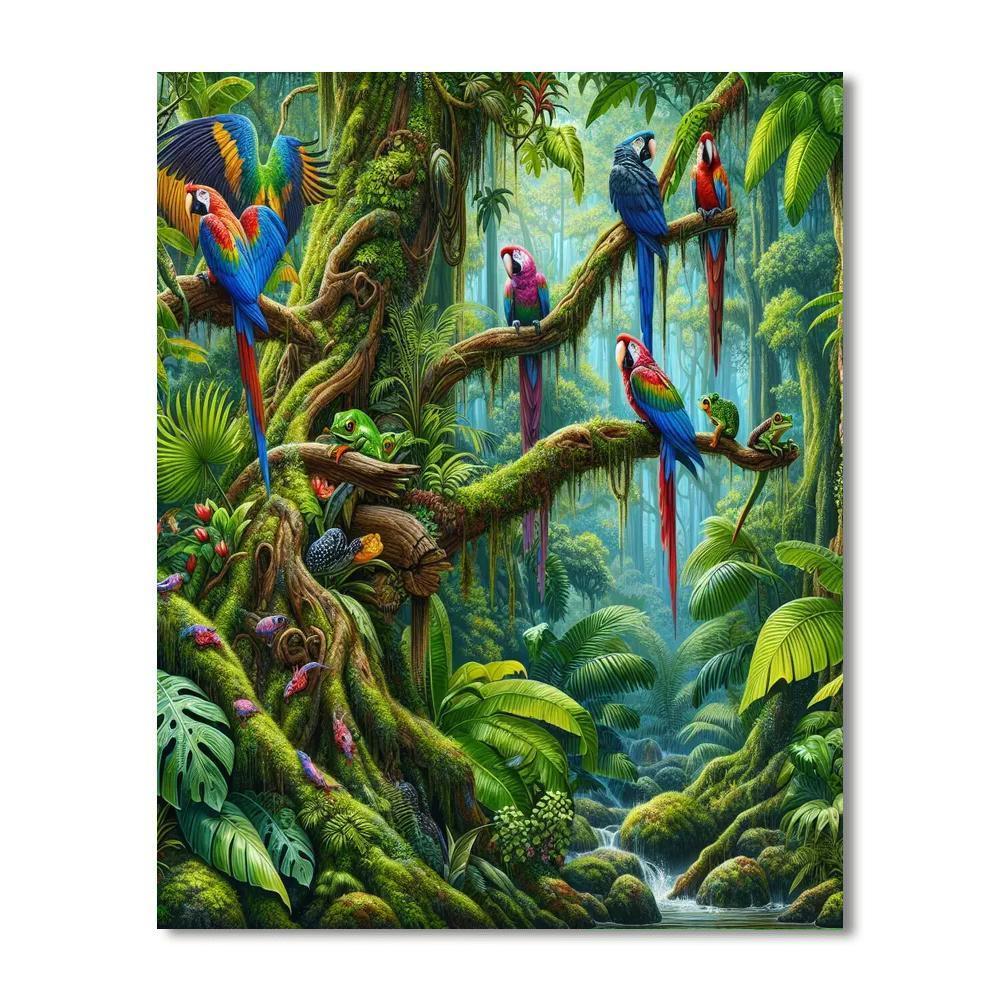 Rainforest Explorer's Delight Paint By Color