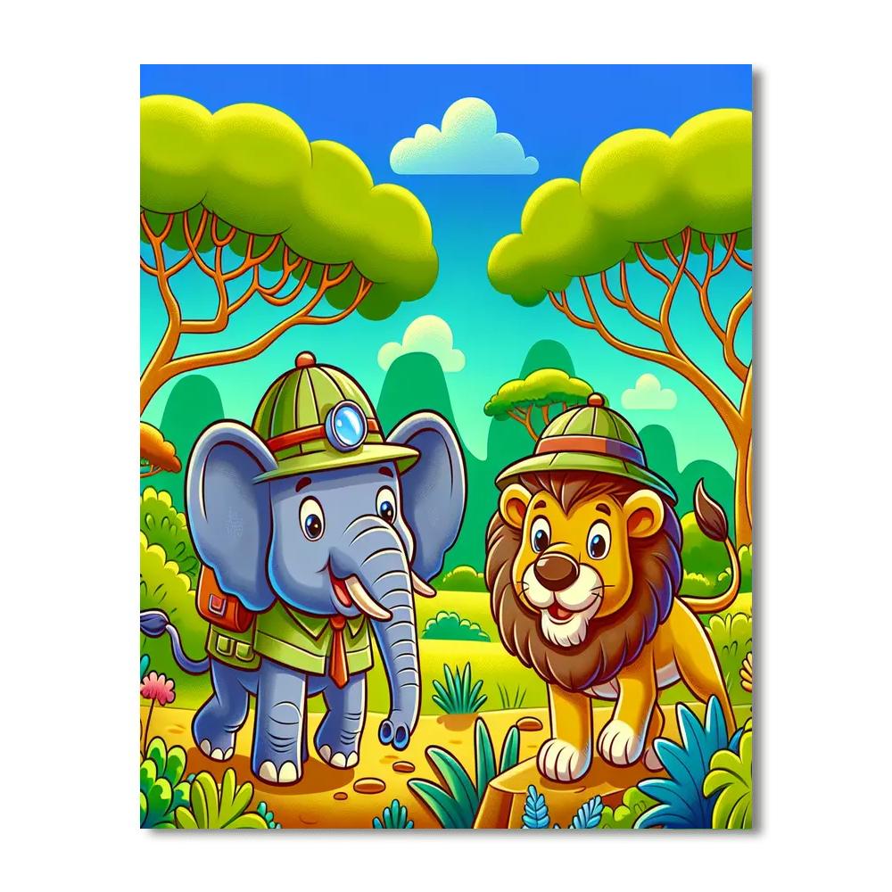 Safari Explorer Team Paint By Number
