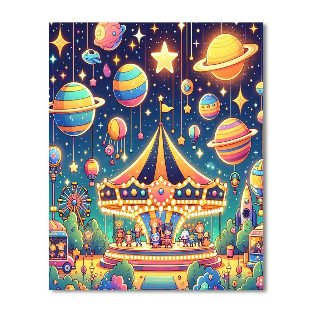 Cosmic Carnival Journey Paint By Numbers