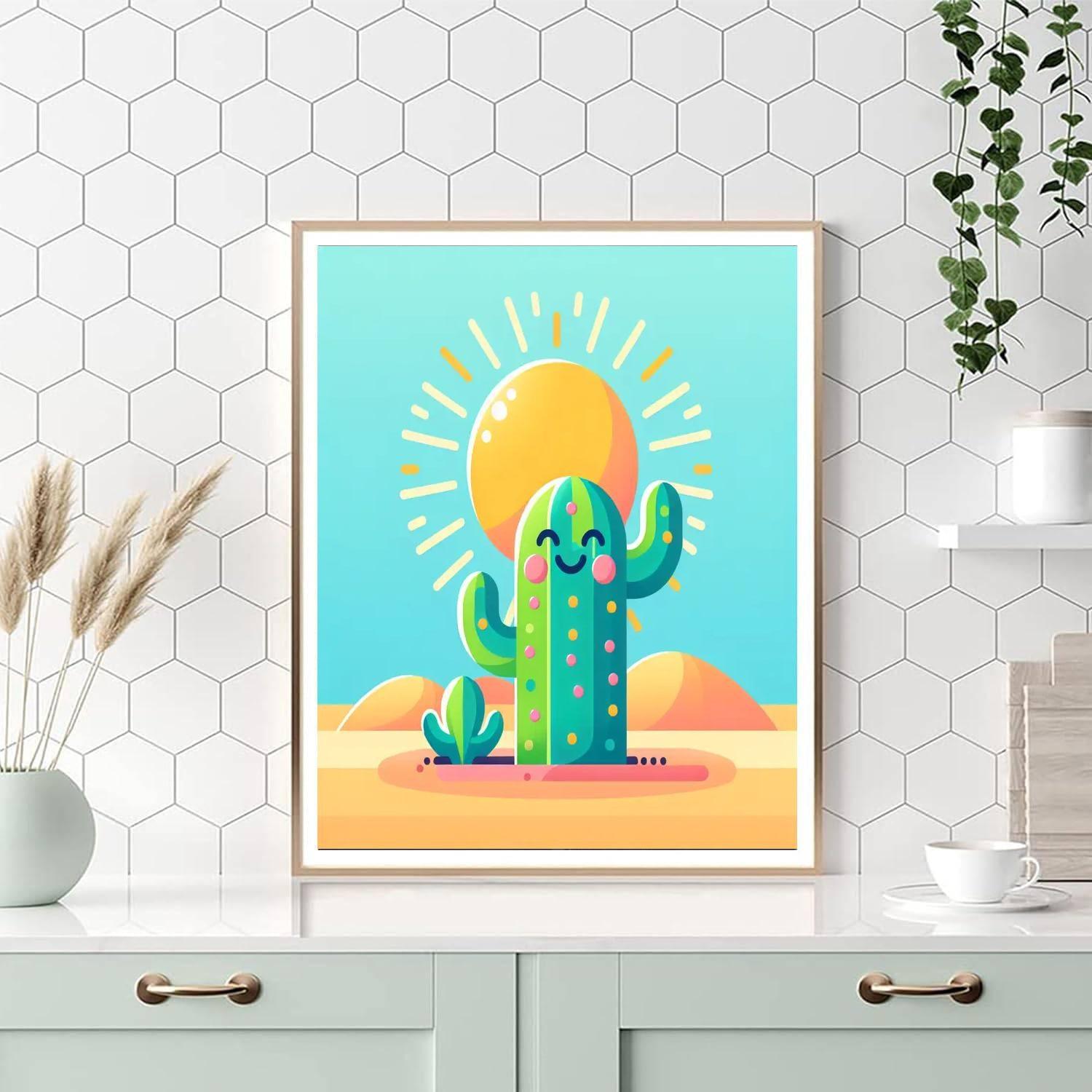 Cheery Cactus Paint By Number