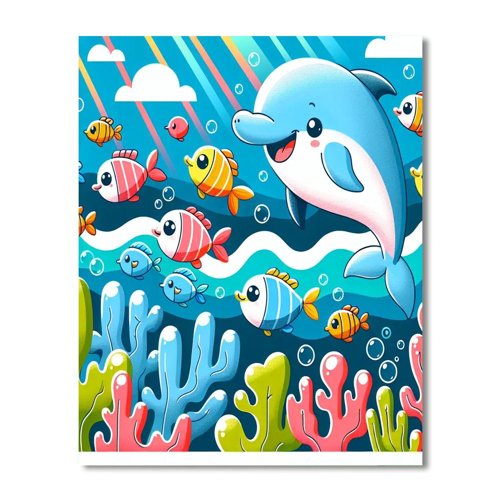 Fantastic Ocean Explorers Paint By Numbers Art