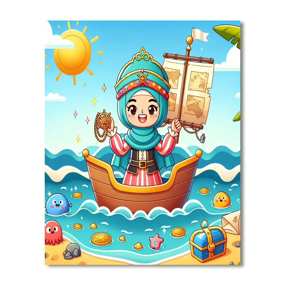 Sunny Day Pirate Numbered Painting Kits