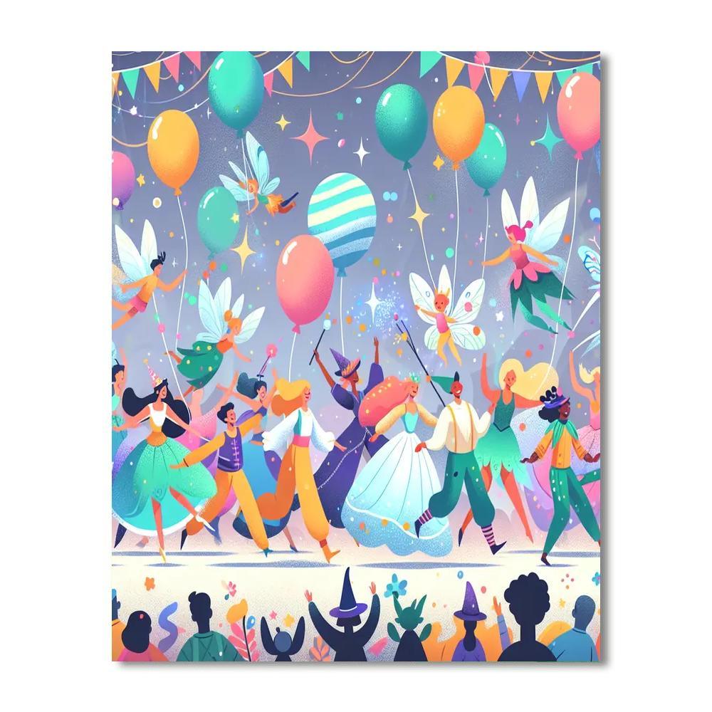 Enchanted Fairy Parade Paint By Numbers