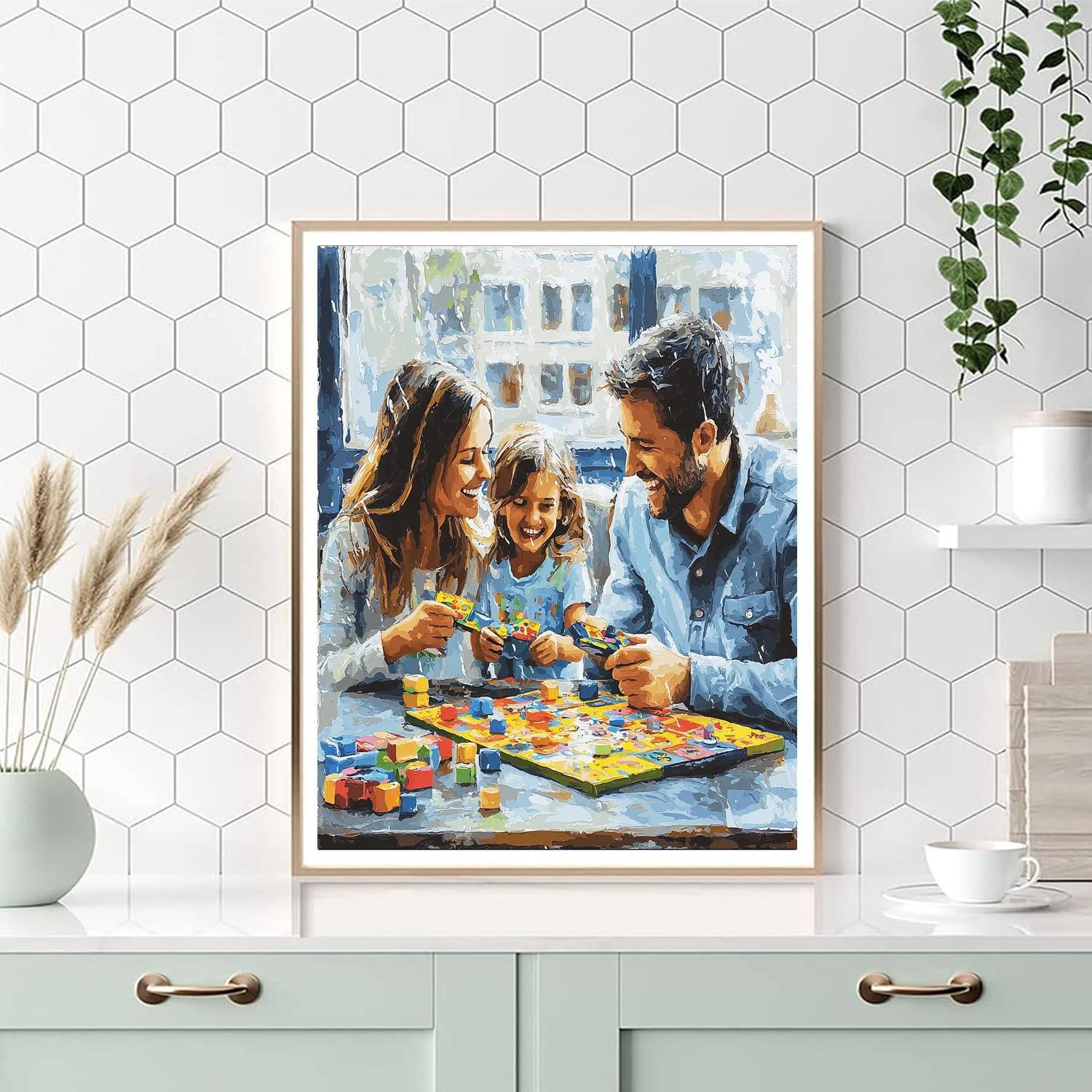 Love On A Rainy Day Number Painting