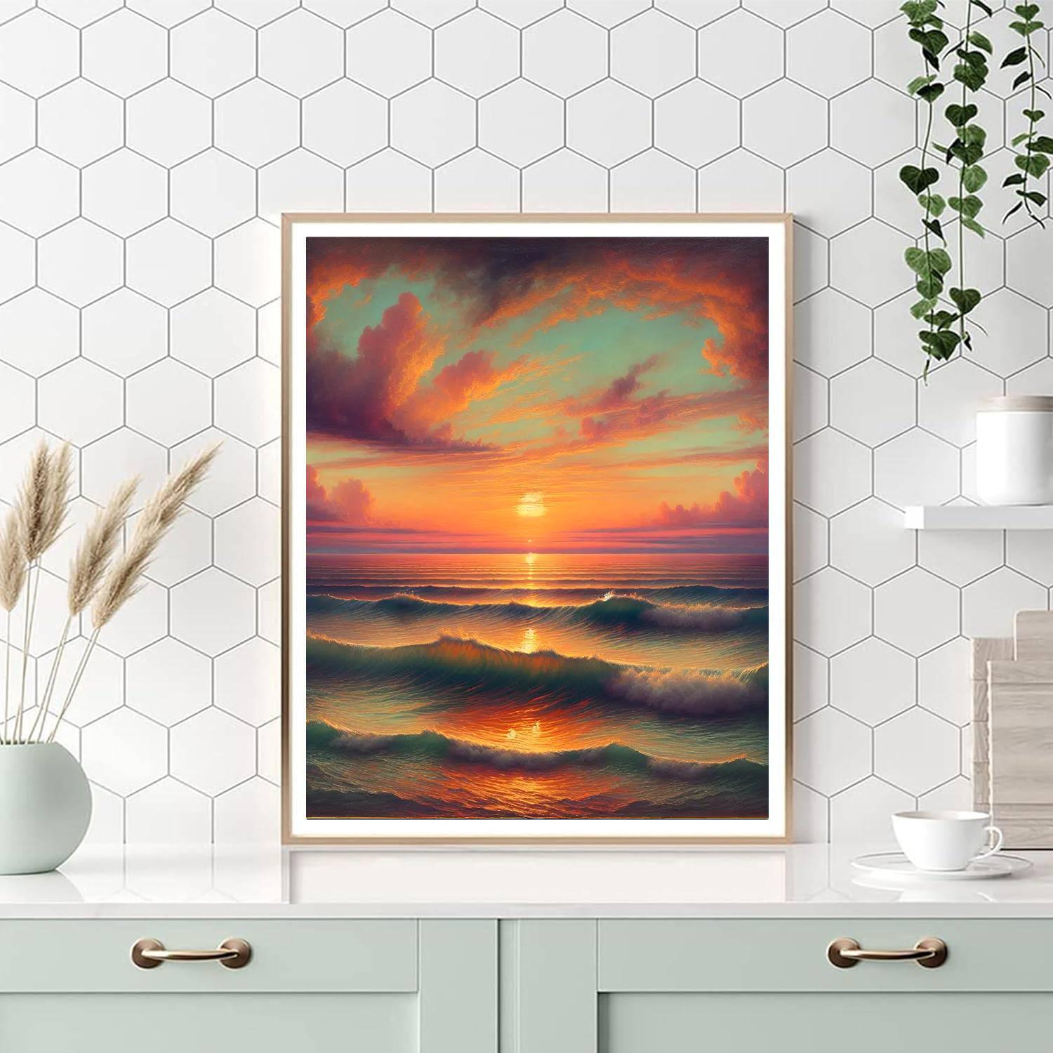 Captivating Sunset Serenade Paint By Numbers