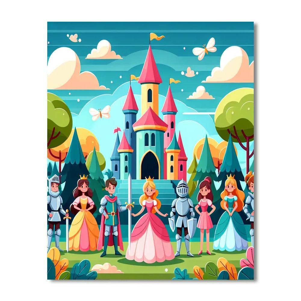 Colorful Castle Adventures Paint By Number