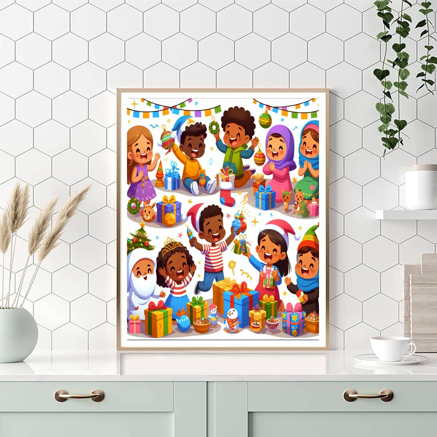 Holiday Cheer Celebration Paint By Numbers