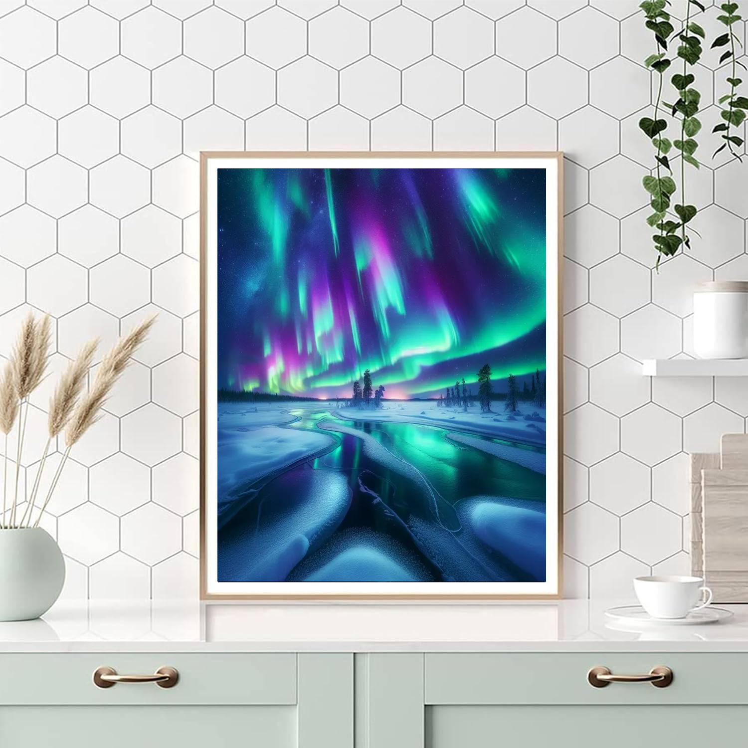 Aurora Borealis Mystery Paint By Numbers Kits