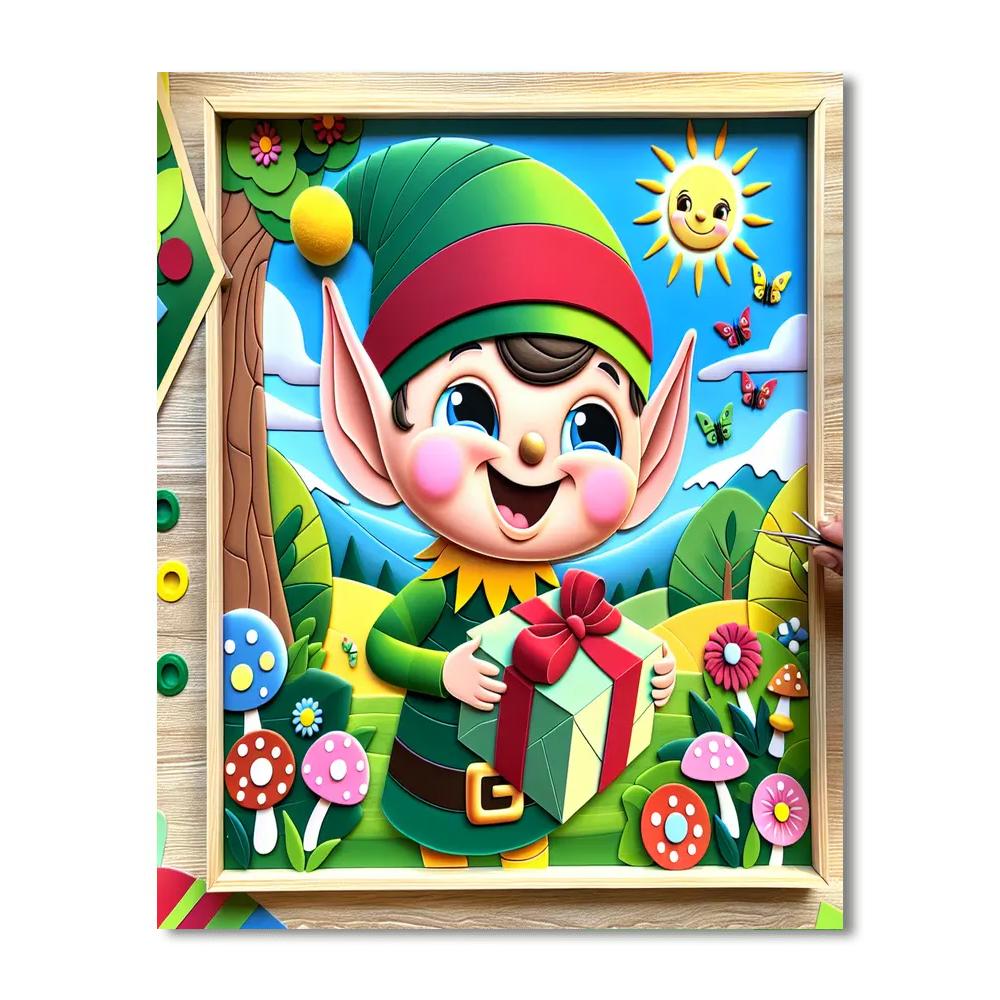 Happy Elf Paint By Color