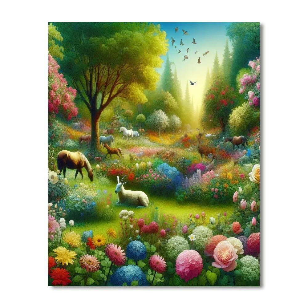 Bell's Enchanted Garden Numbered Painting Kits