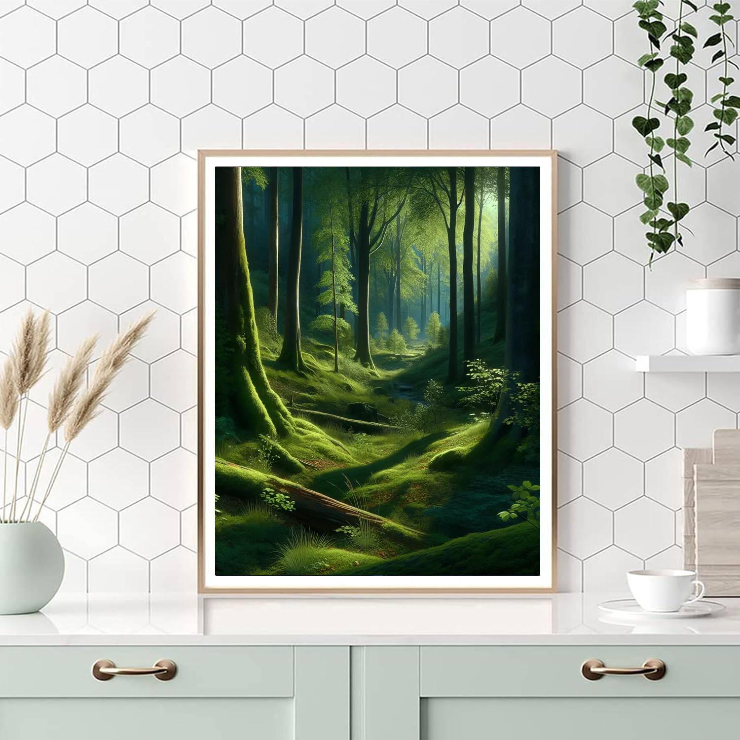 Silent Forest Retreat Paint By Numbers