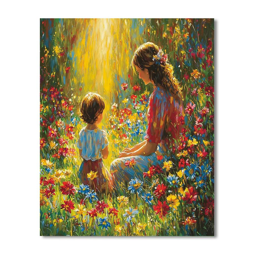 Motherly Garden Of Joy Painting By Numbers Kit
