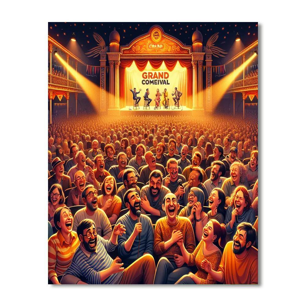 Glasgow International Comedy Festival Paint By Numbers Art