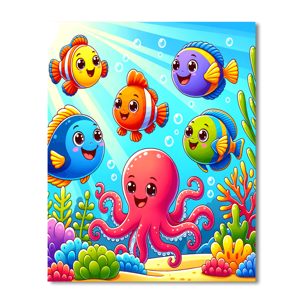 Underwater Quest DIY Paint By Numbers