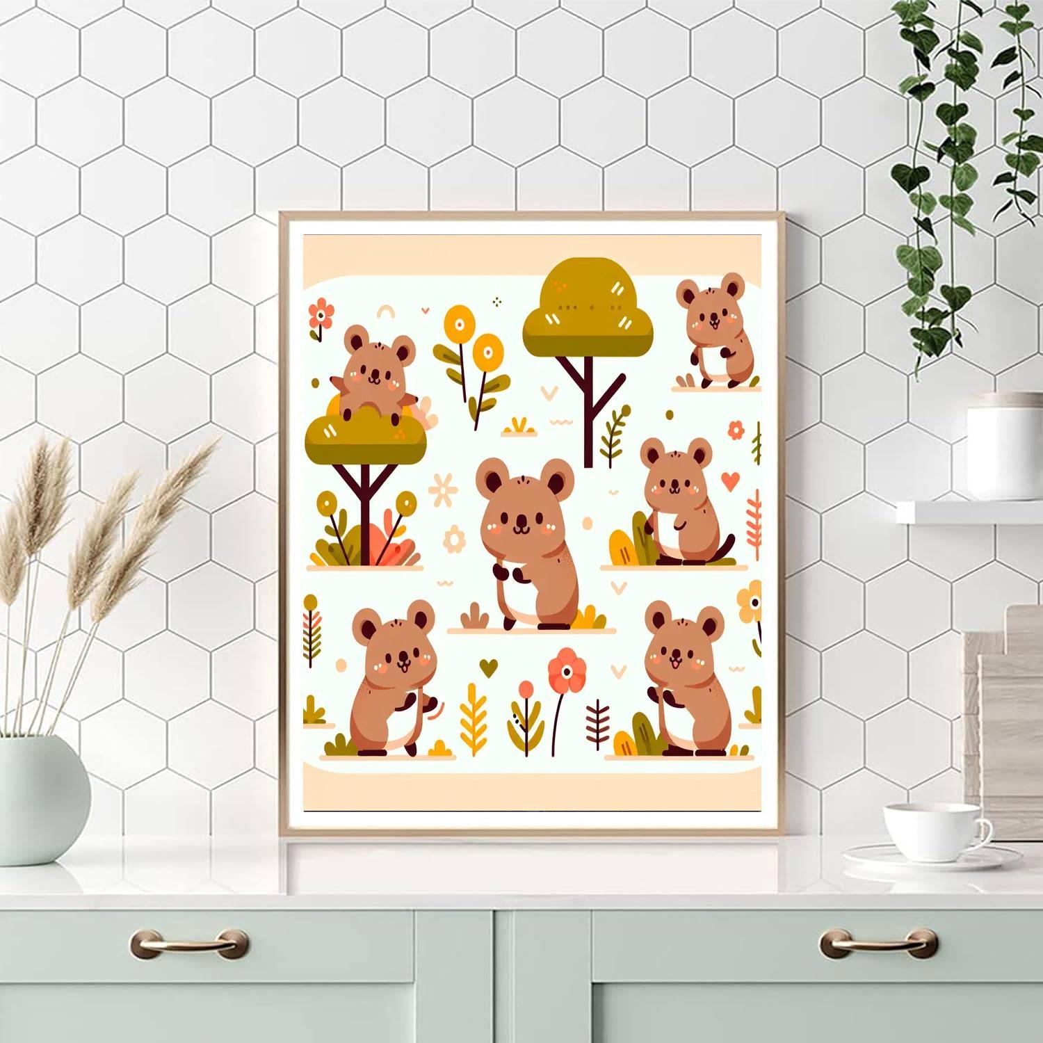 Quirky Quokkas Paint By Numbers Art