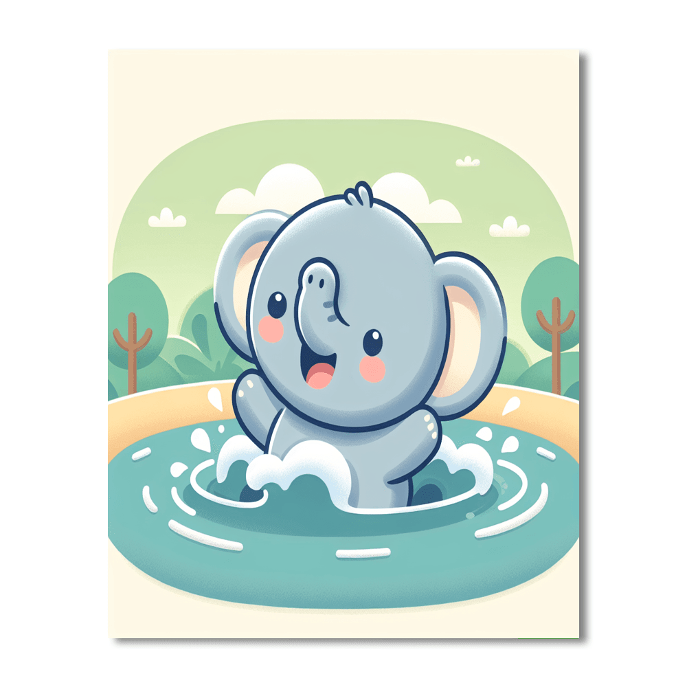 Bubbly Elephant Paint By Color