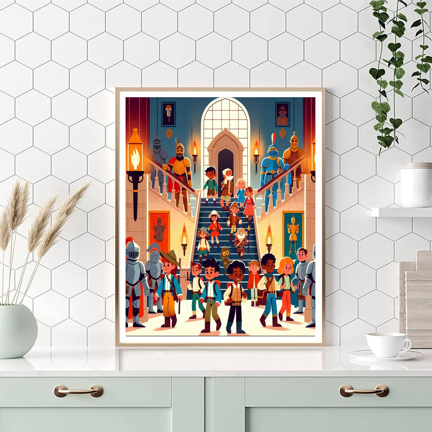 Dreamy Castle Quest Painting Number Kit