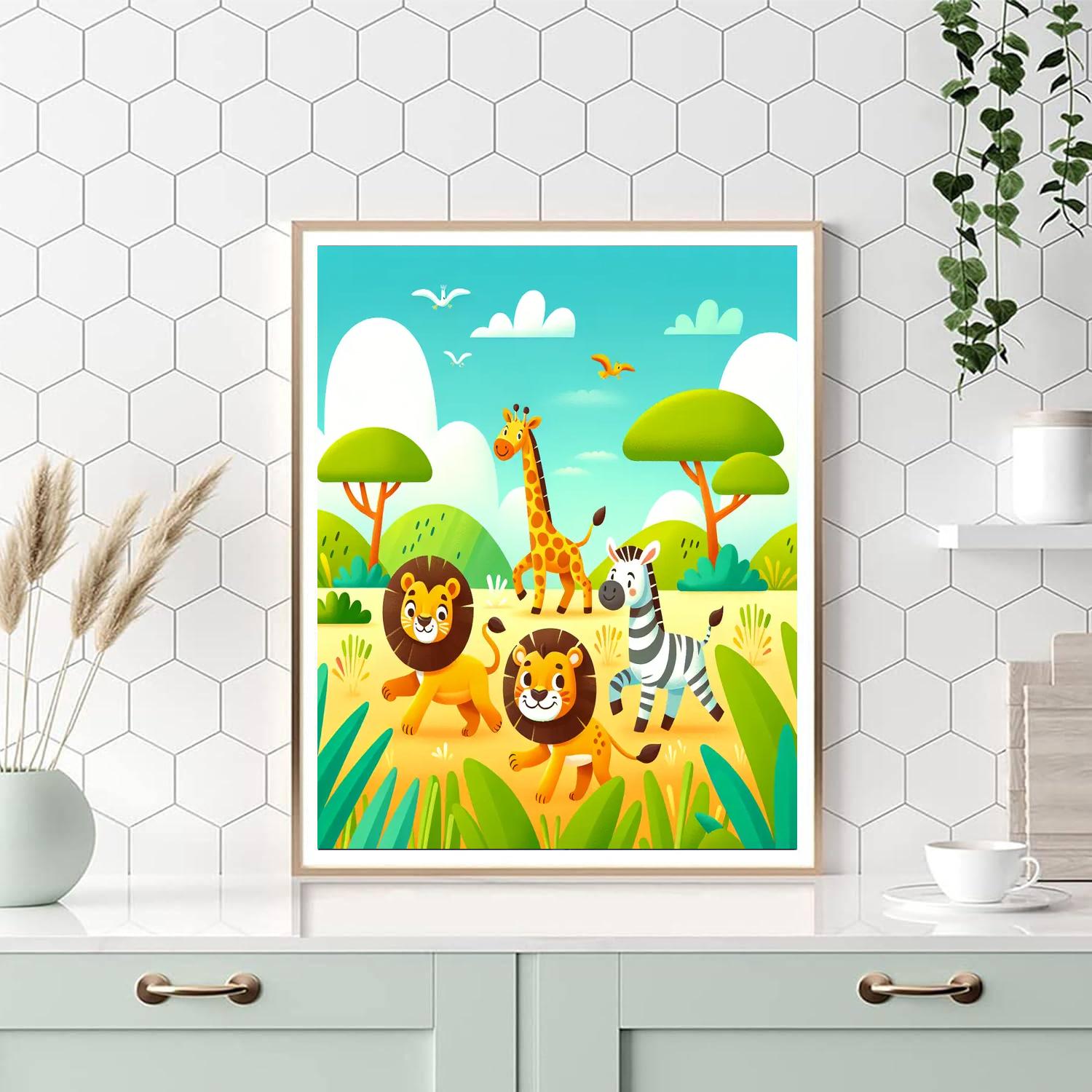 Savannah Adventure DIY Paint By Numbers