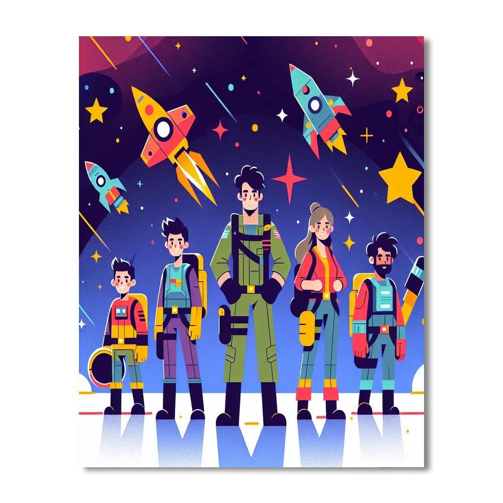 Galaxy Guard Adventure Number Painting