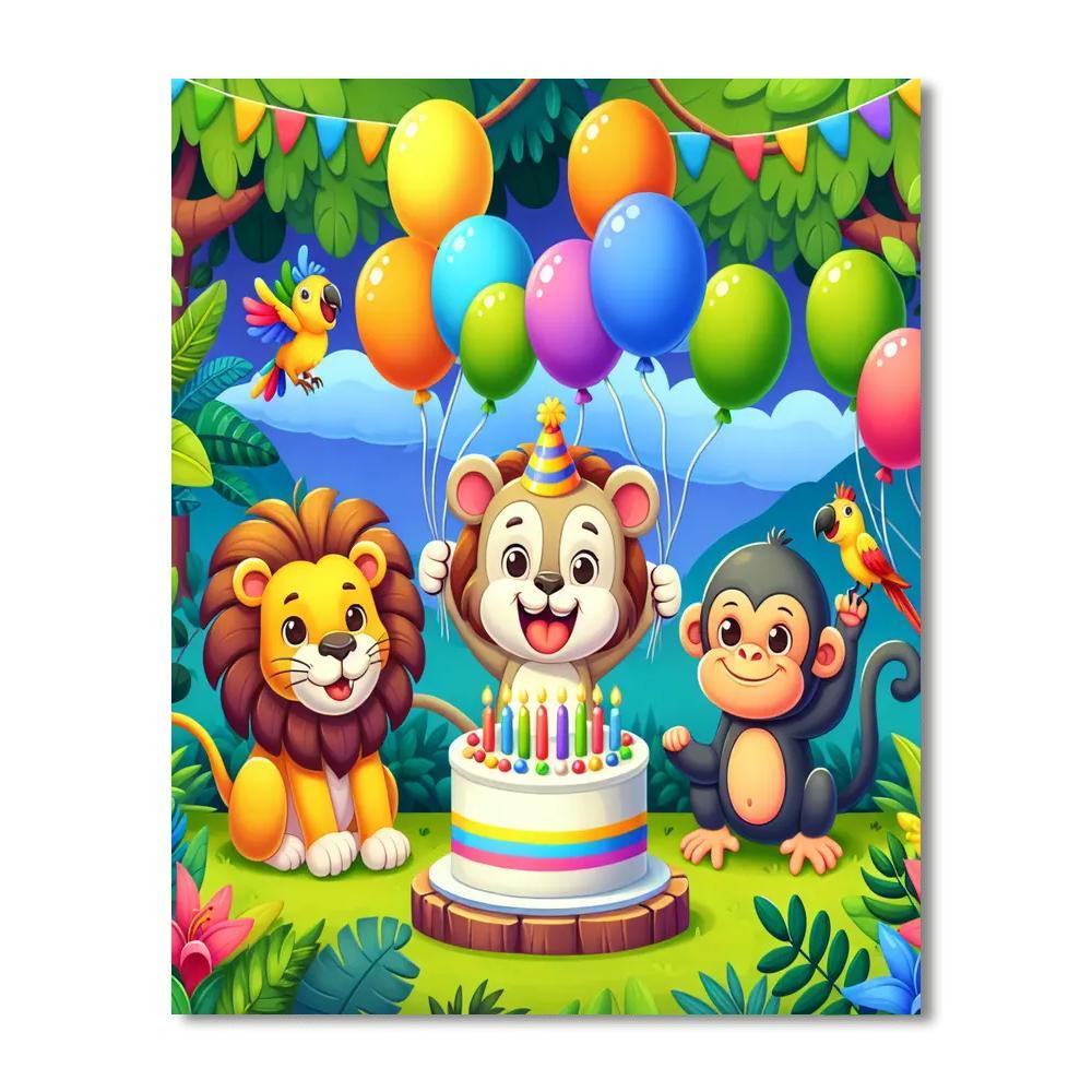 Joyful Jungle Gathering Paint By Number