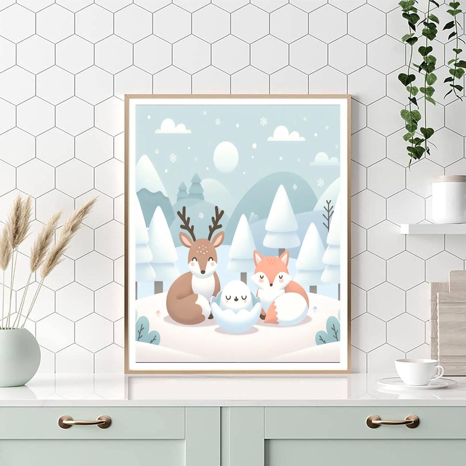 Winter Wilderness Escape Painting By Numbers Kit