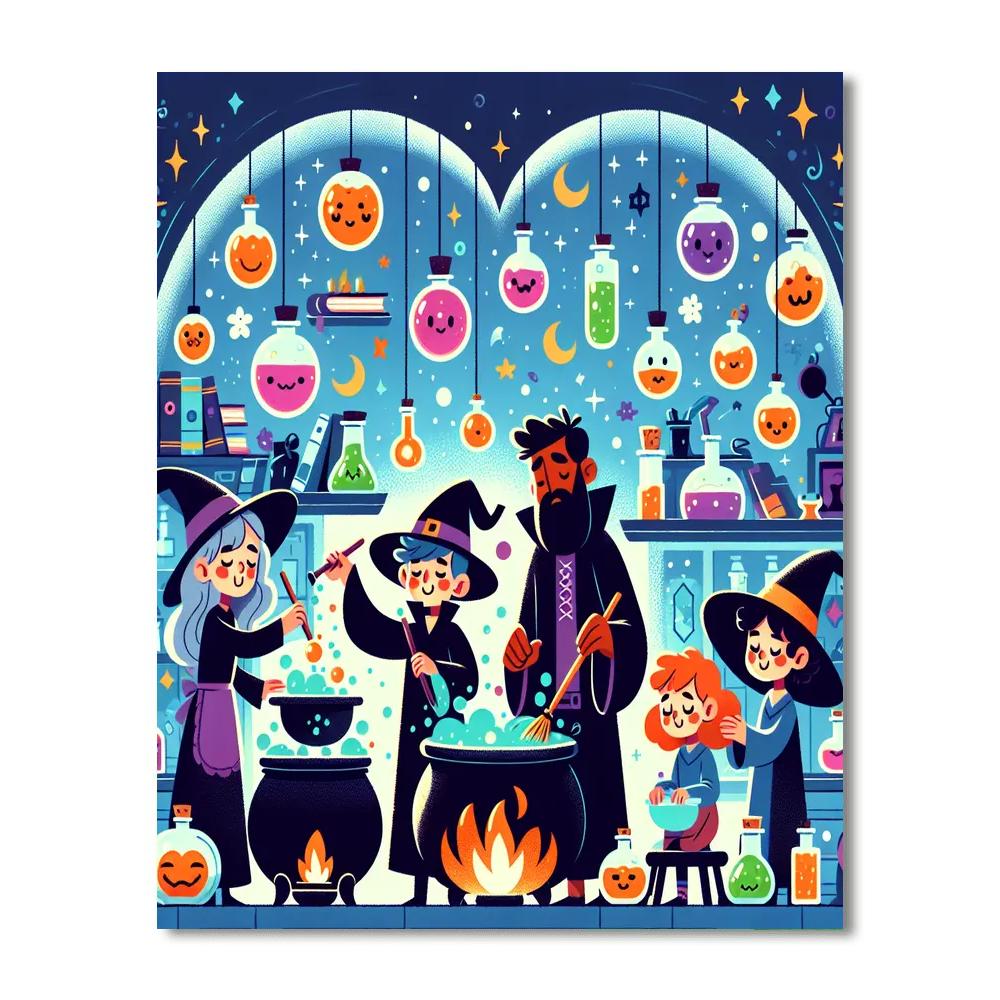 Magical Potion Shop Paint By Numbers Kits