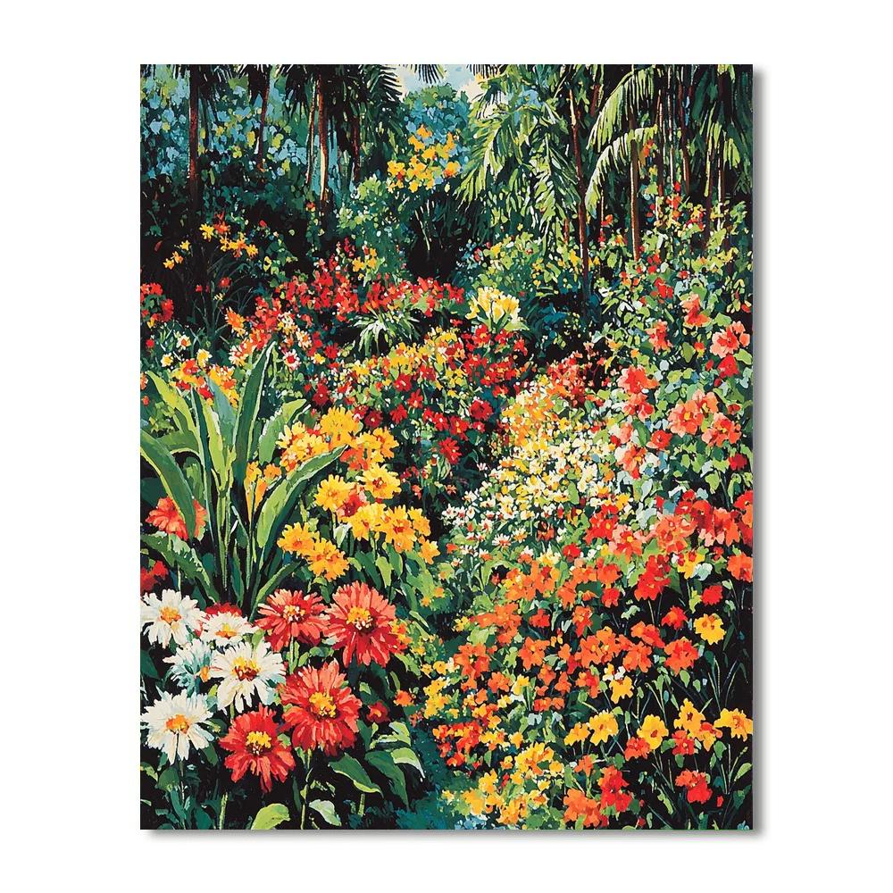 Frida Kahlo Inspired Enchanted Bloom Symphony  Painting Number Kit