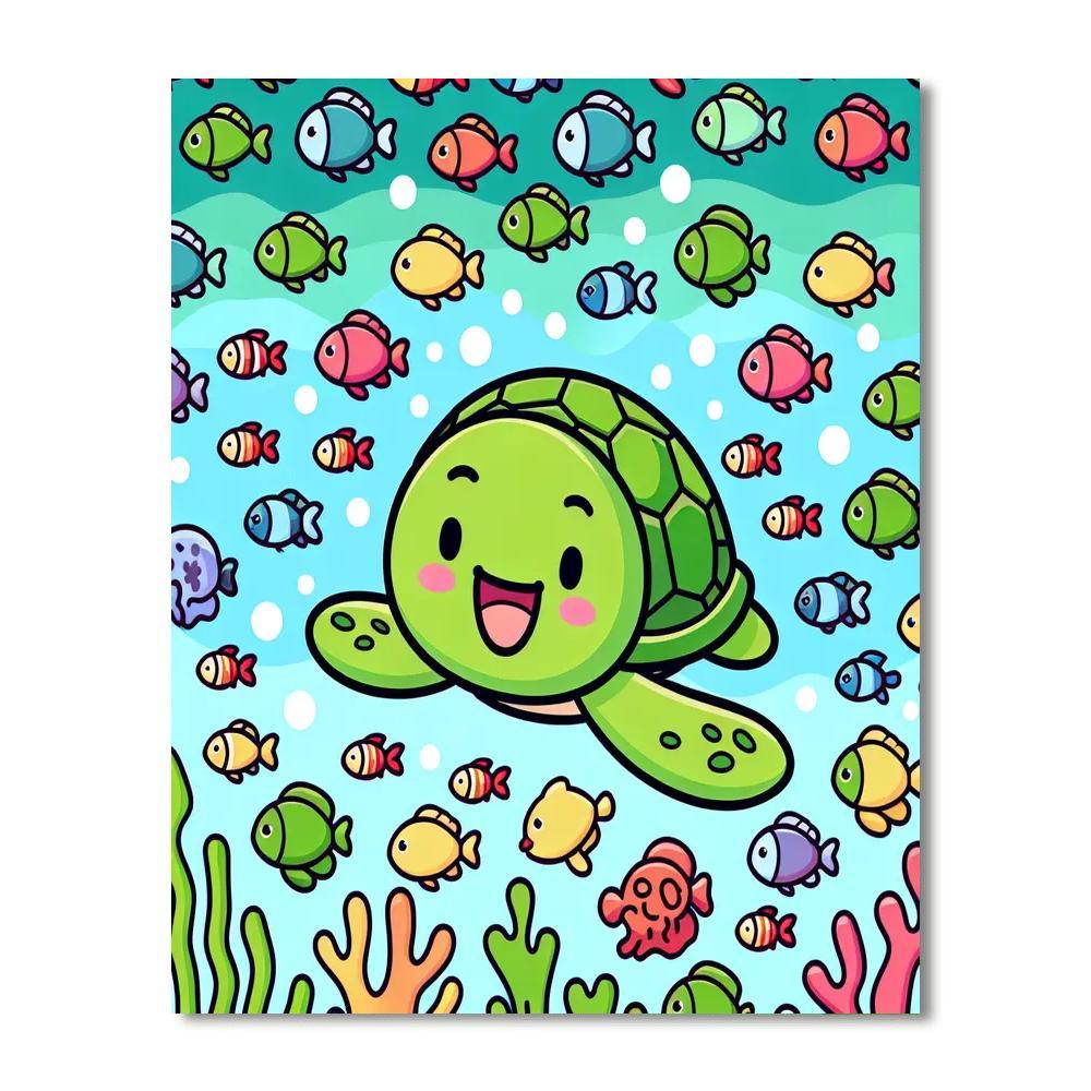 Undersea Creature Kingdom Paint By Numbers Kits