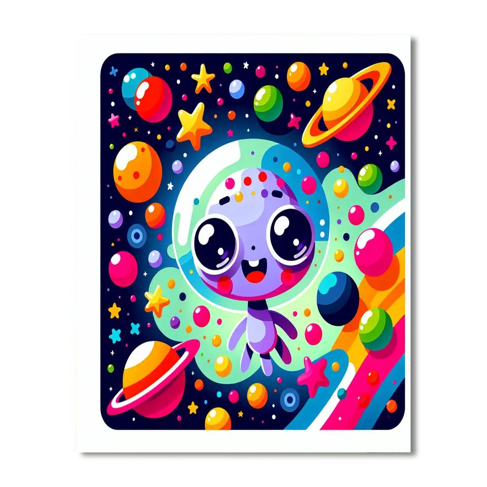 Exploring Alien Numbered Painting Kits