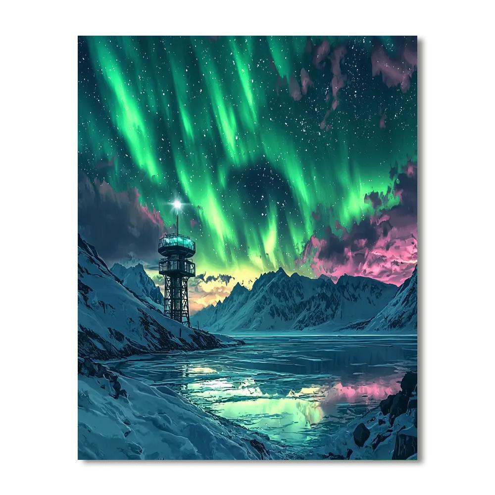 Aurora Sky Station - Sweden Numbered Painting Kits