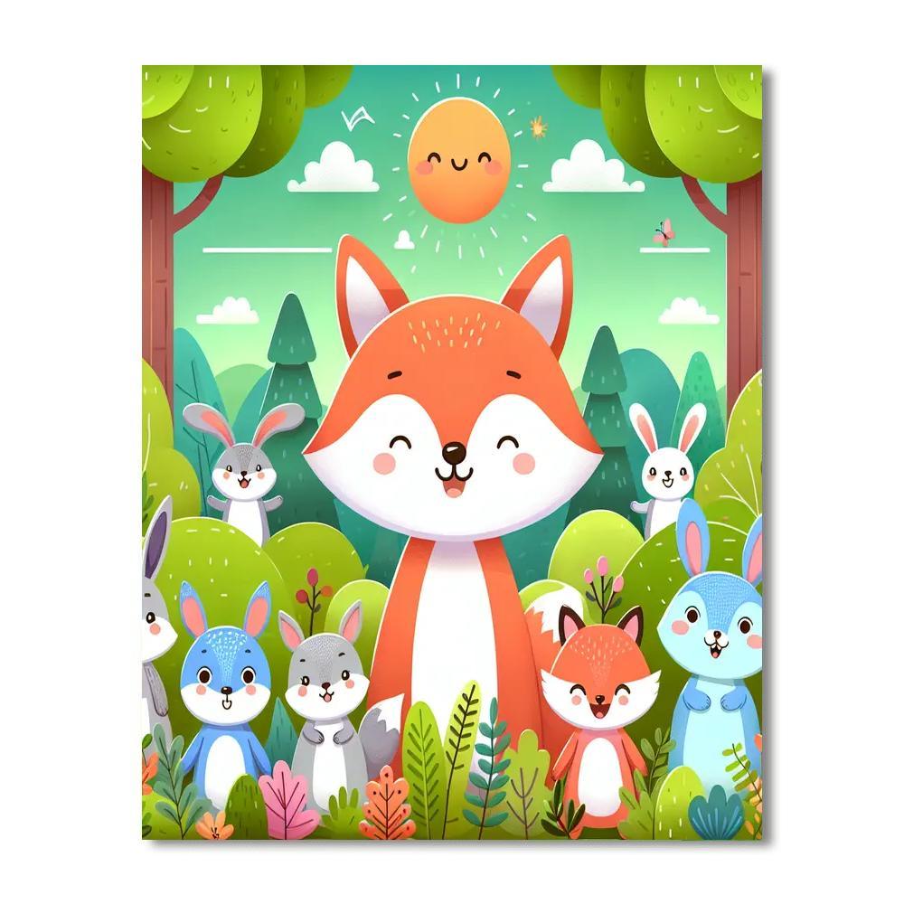 Woodland Animal Adventure Paint By Numbers Kits