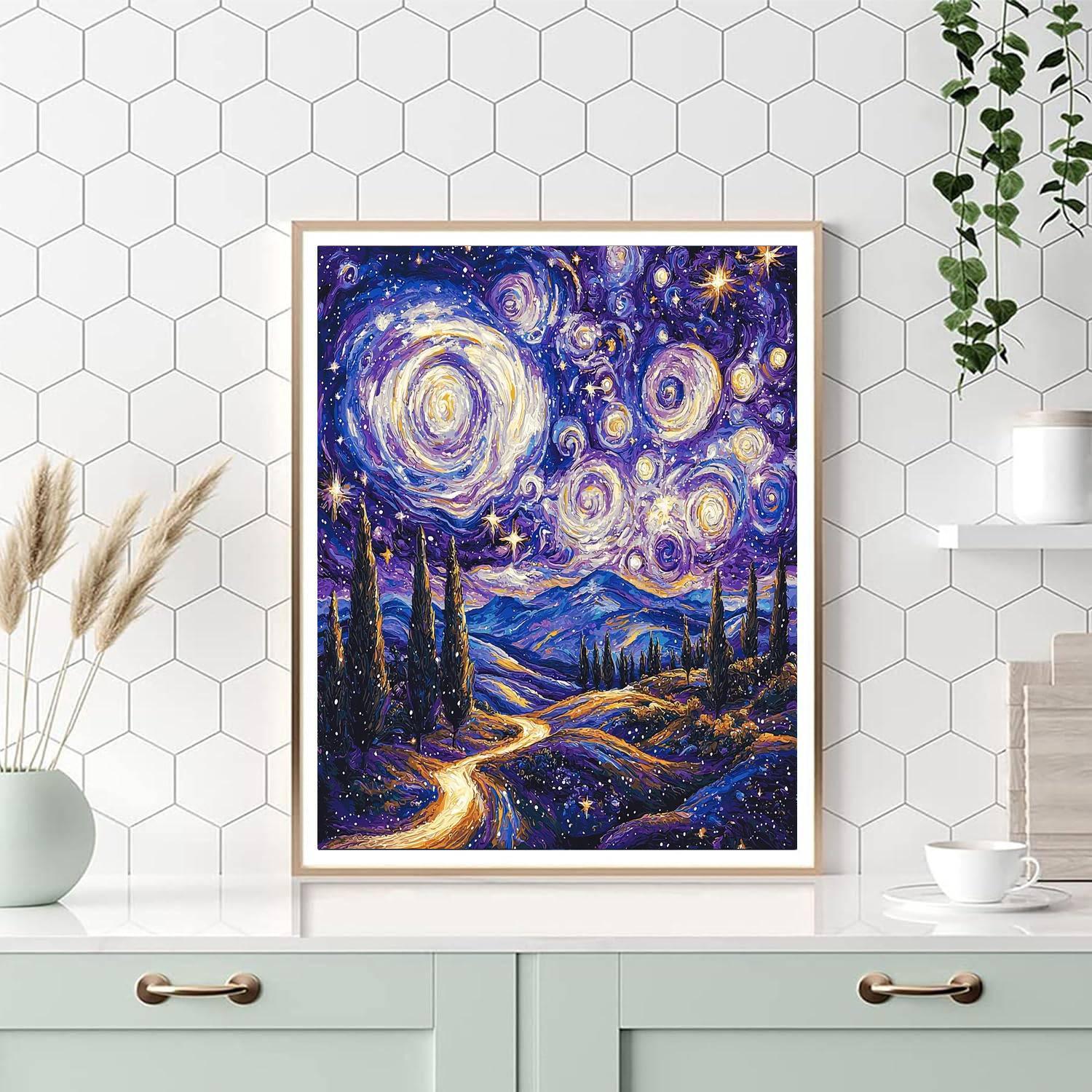 Michelangelo Inspired Celestial Rhythm  Painting By Numbers Kit