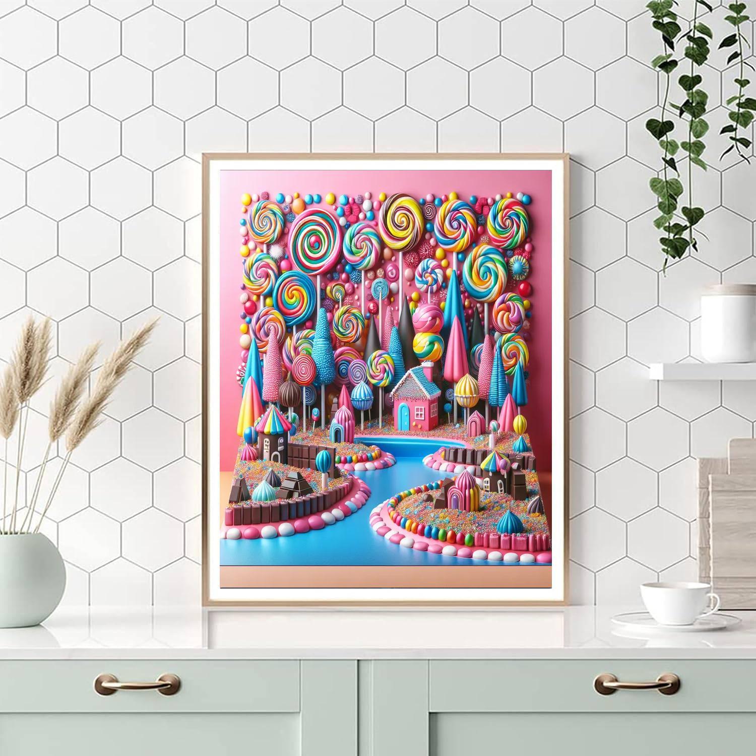 Delightful Candyland Numbered Painting Kits
