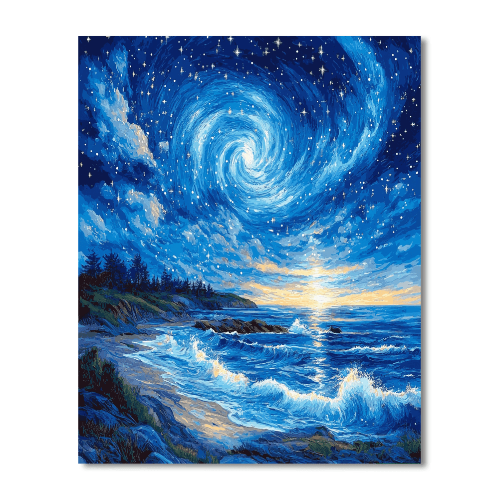 Vincent Van Gogh Inspired Starry Symphony  DIY Paint By Numbers