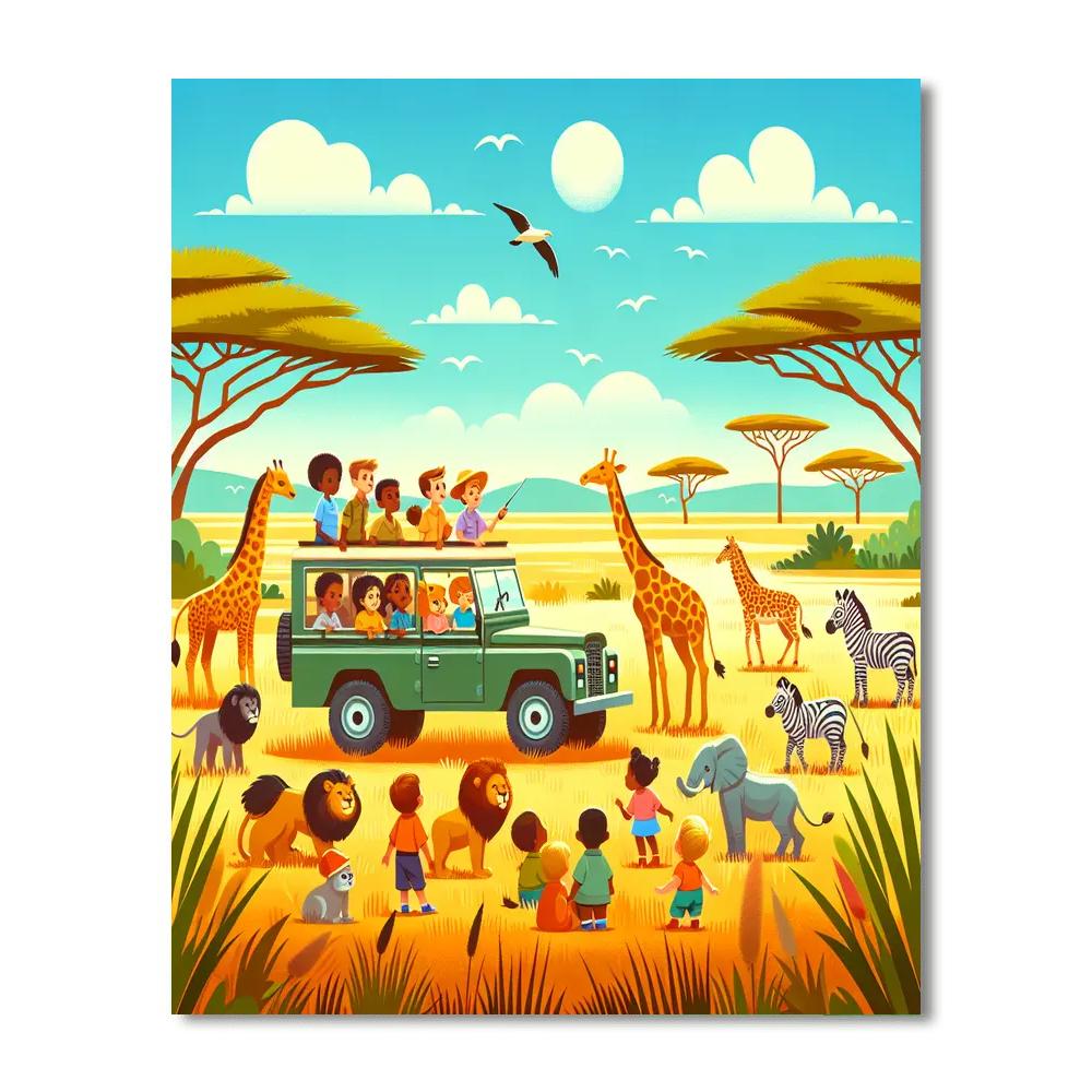 Grand Adventure Safari Numbered Painting Kits