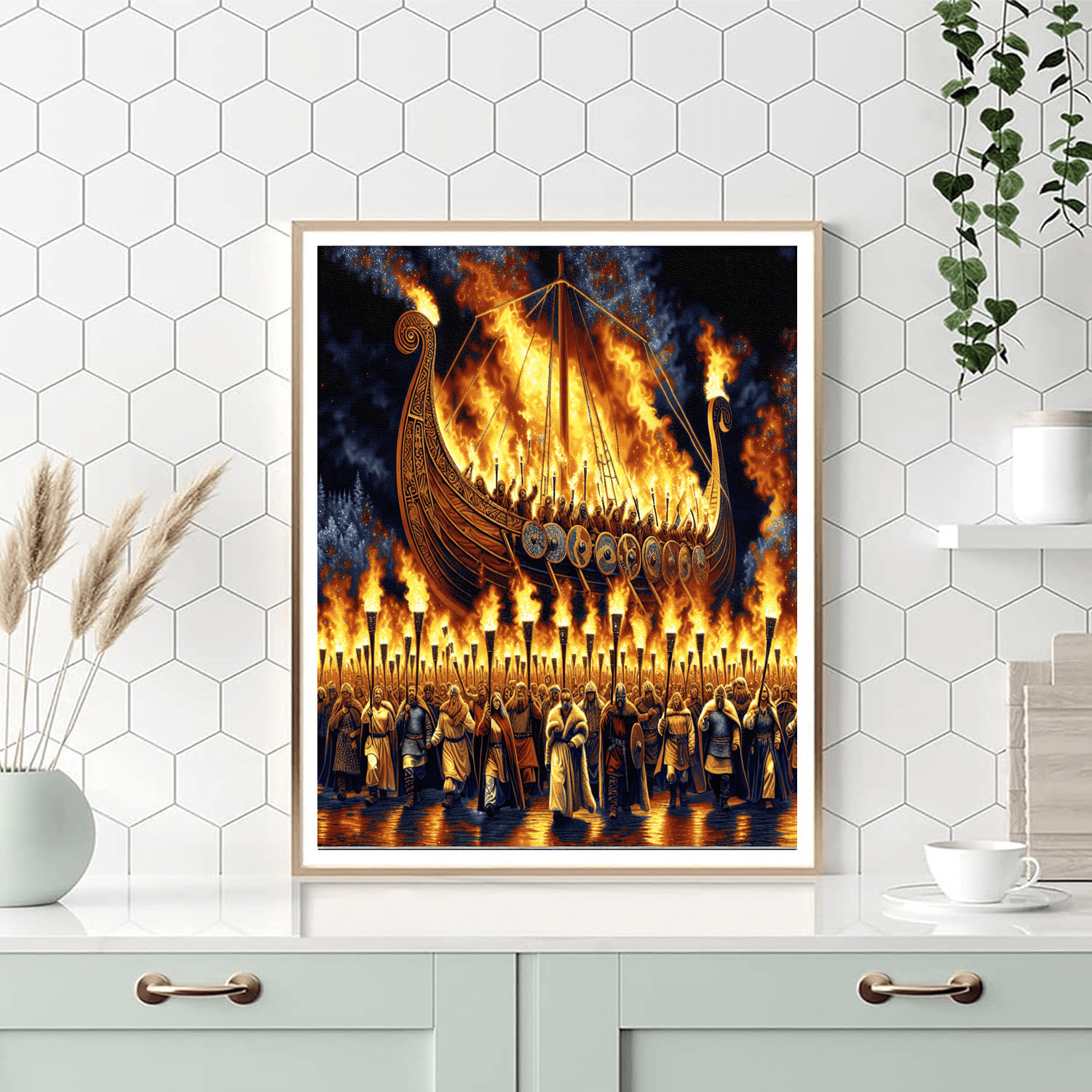 Up Helly Aa Fire Festival - Shetland Islands Paint By Numbers Kits