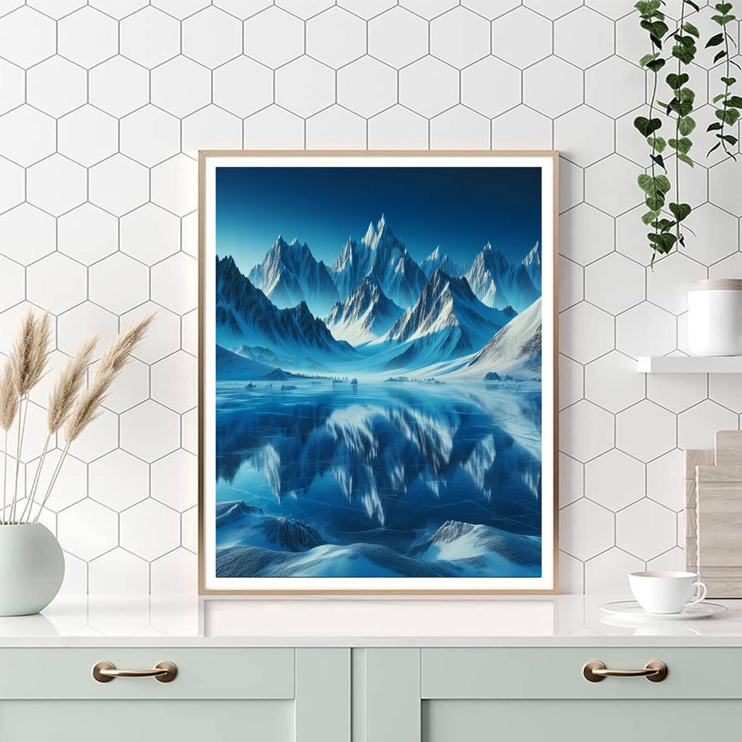 Winter Mountain Majesty Paint By Number