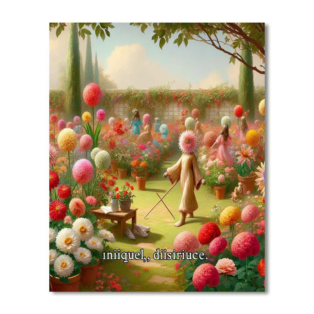 Minnie's Playful Garden Paint By Number