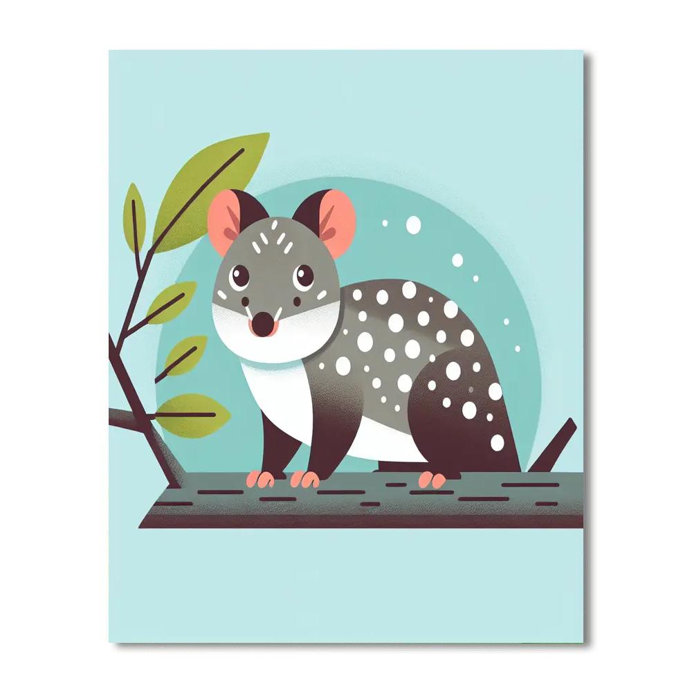 Quirky Quoll Paint By Numbers Art