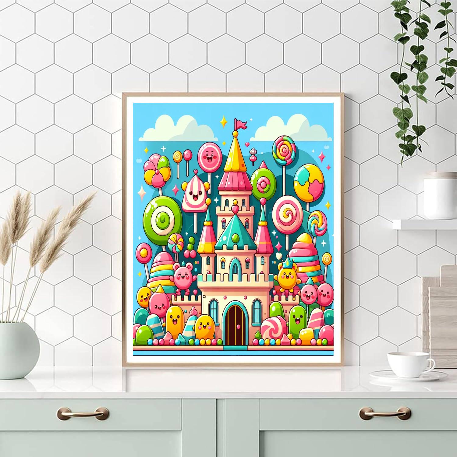 Colorful Candy Adventure Painting Number Kit
