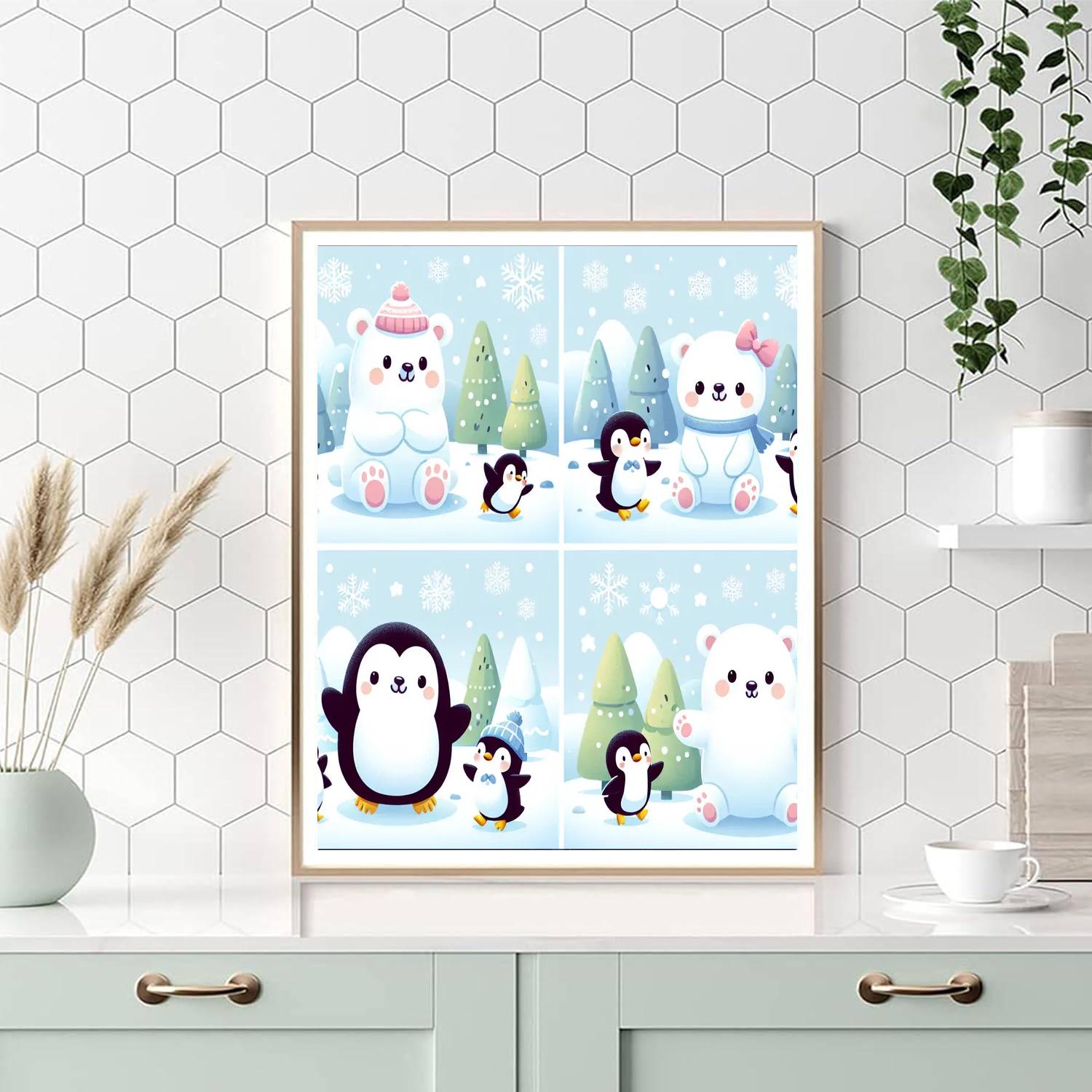 Huggable Polar Pals Paint By Numbers Art