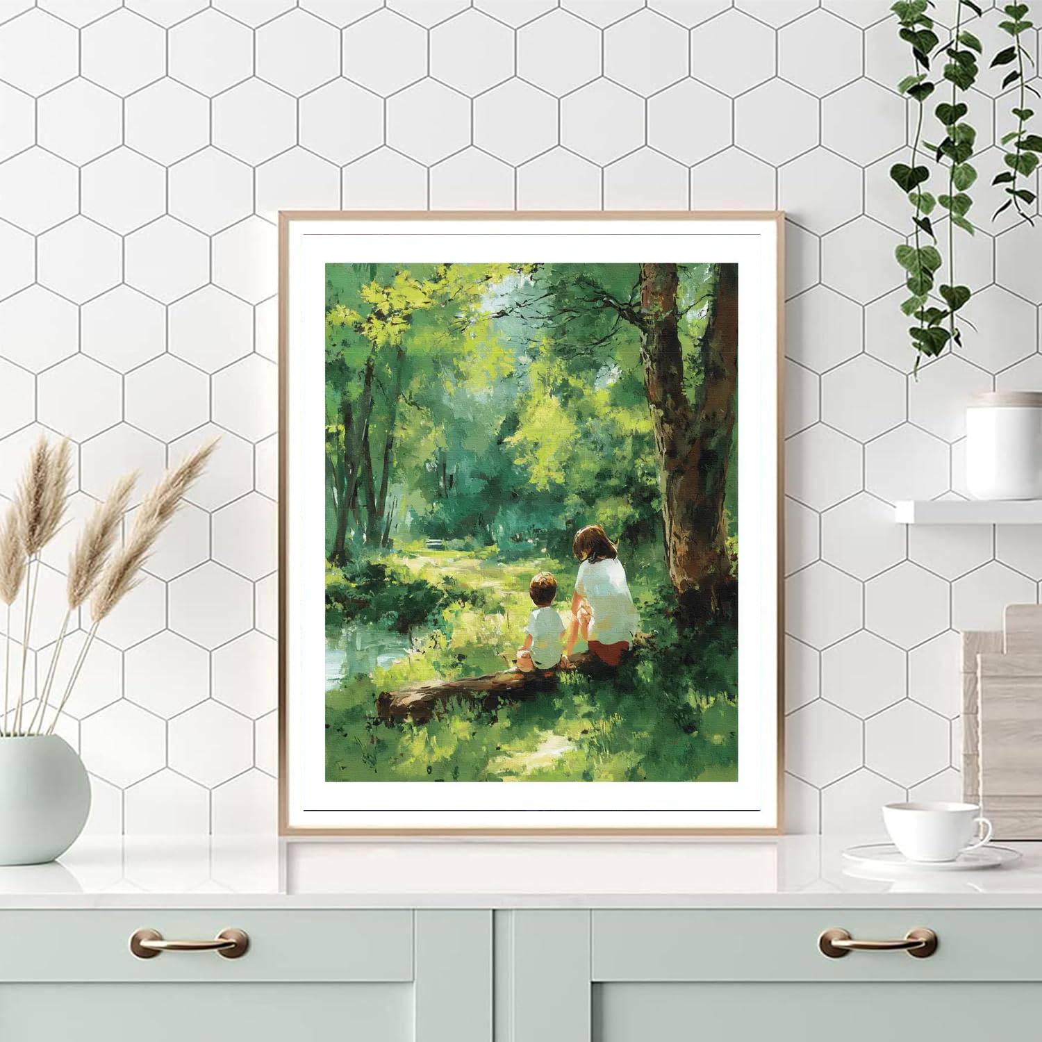 Nature's Maternal Symphony Paint By Number