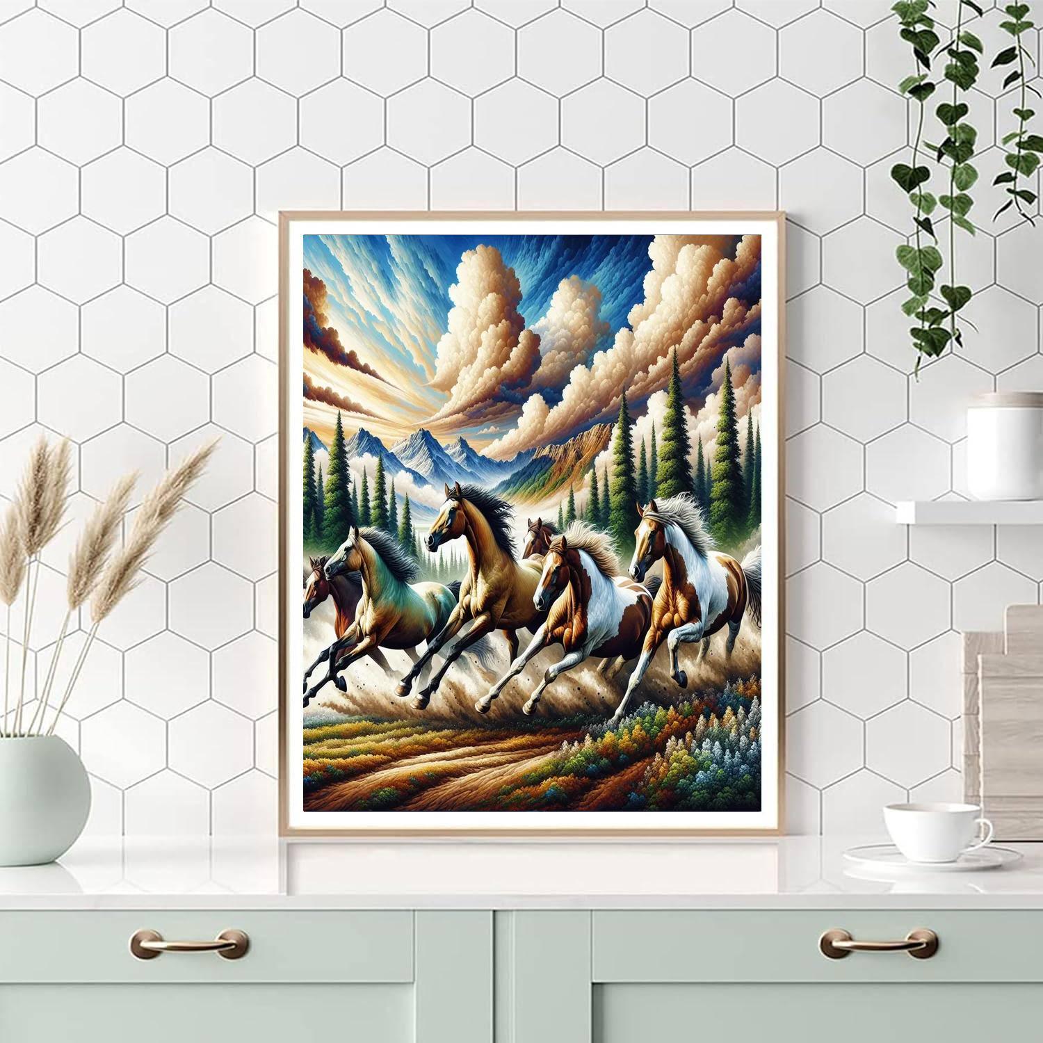 Majestic Horse Harmony Paint By Numbers Art
