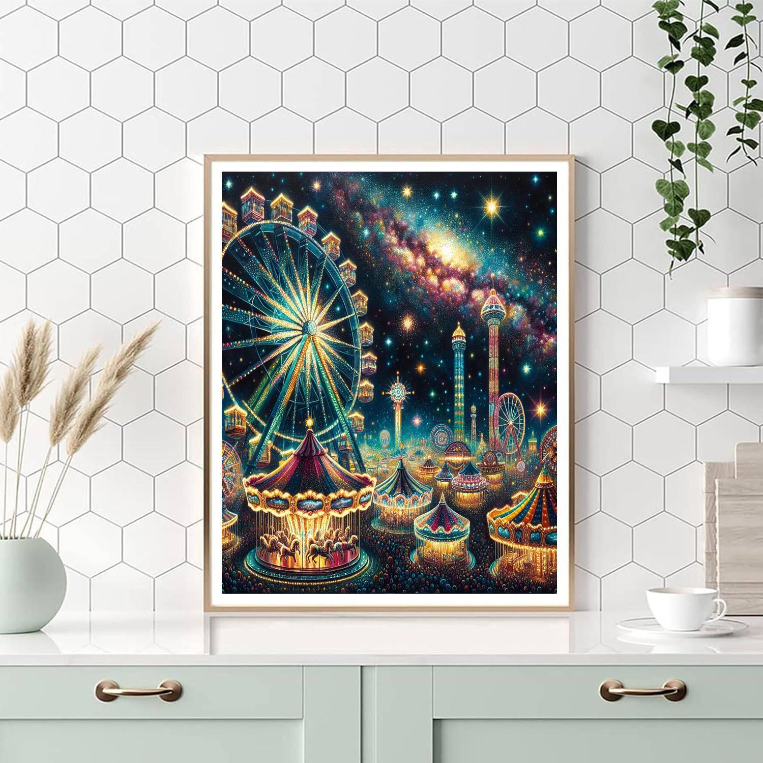 Vivid Carnival Whirl DIY Paint By Numbers