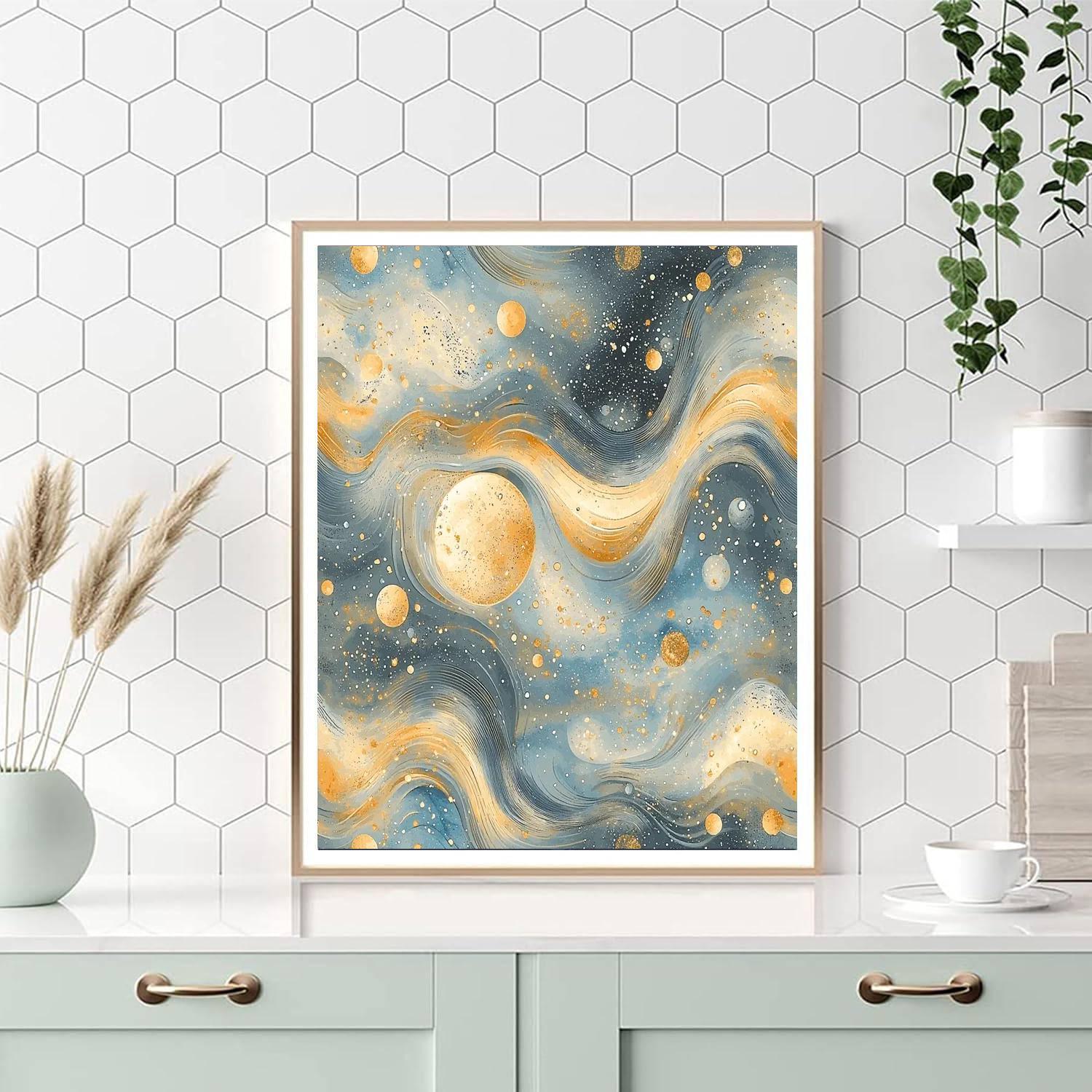 Leonardo Da Vinci Inspired Celestial Echoes  Paint By Number