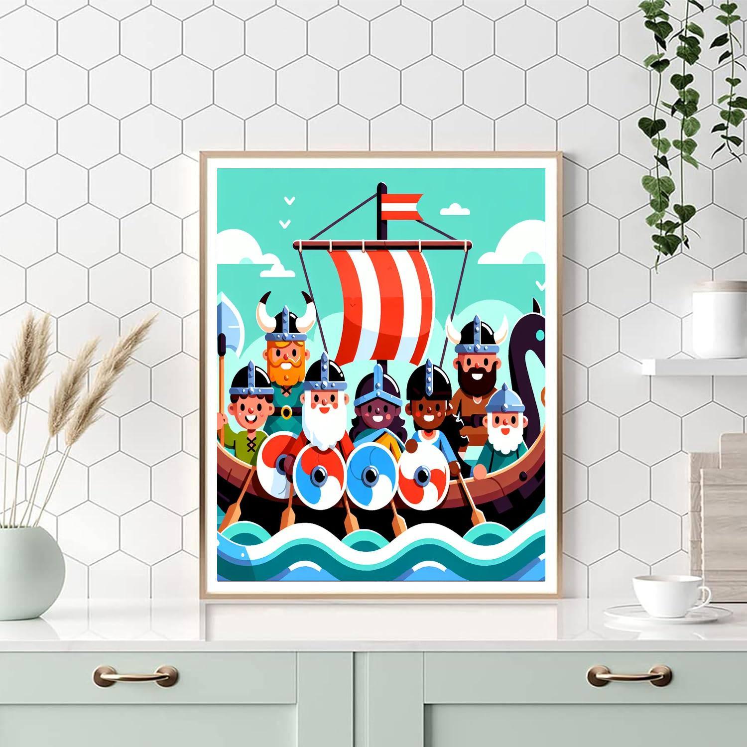 Viking Warrior Adventures Paint By Numbers Kits