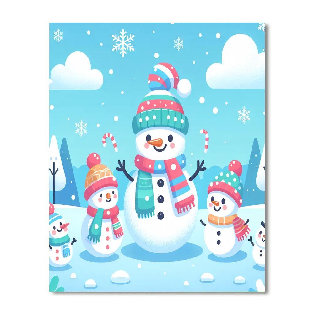 Cozy Winter Fun Paint By Numbers Kits