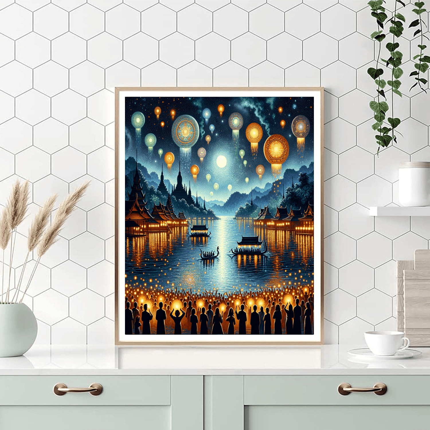 Naga Fireball Festival - Mekong River, Thailand Paint By Number