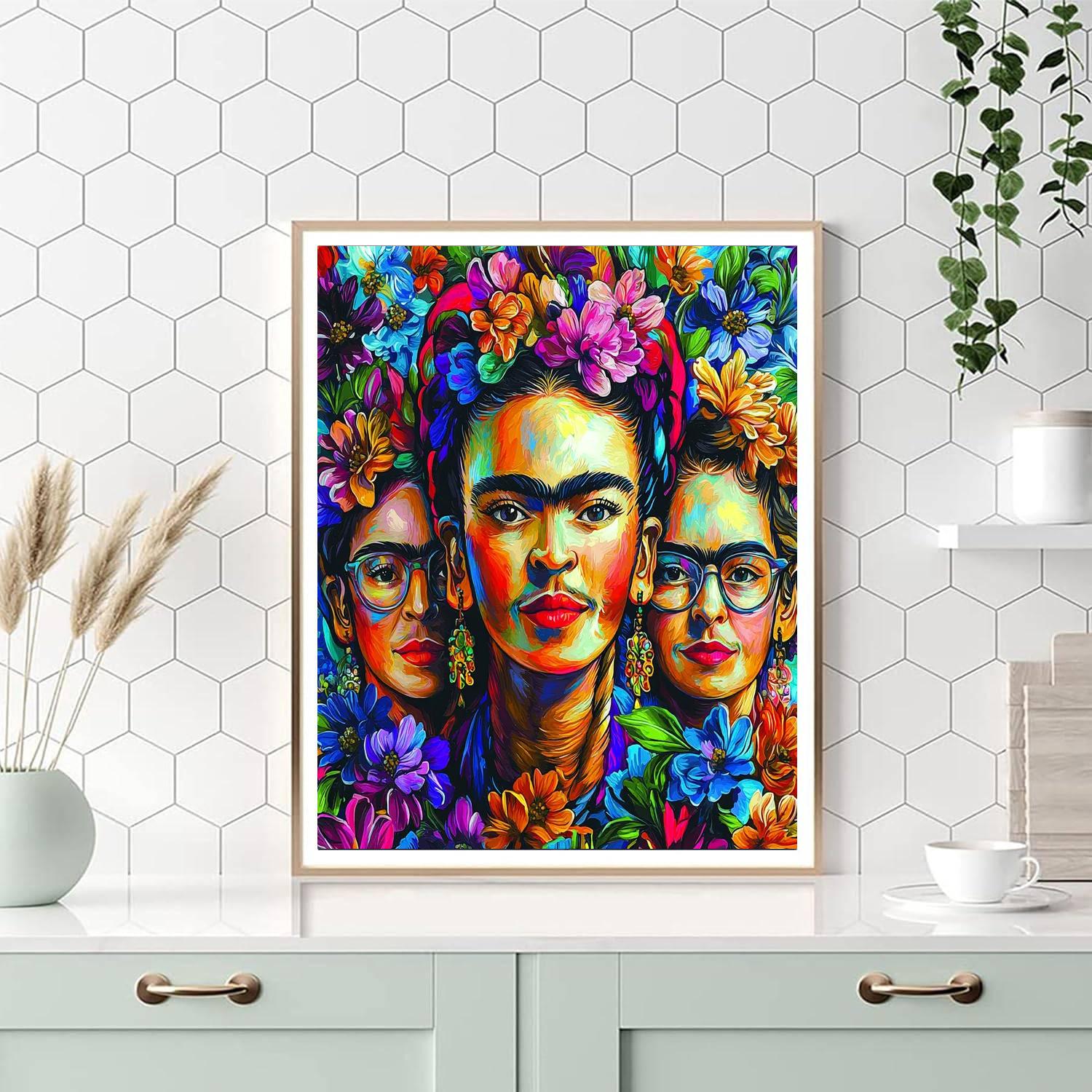 Frida Kahlo Inspired Frida's Fiesta Of Friends  Paint By Numbers Kits