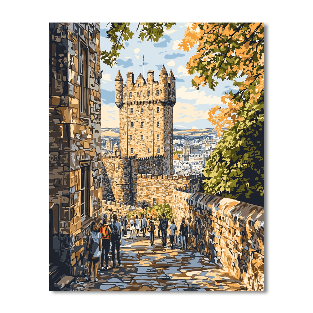 Edinburgh Castle Numbered Painting Kits